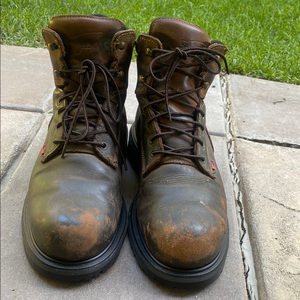 Red Wings 415 Men's Brown Leather Work Boots